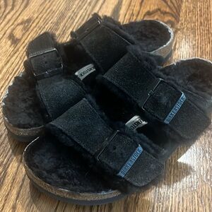 Birkenstock Arizona Fur Sandals